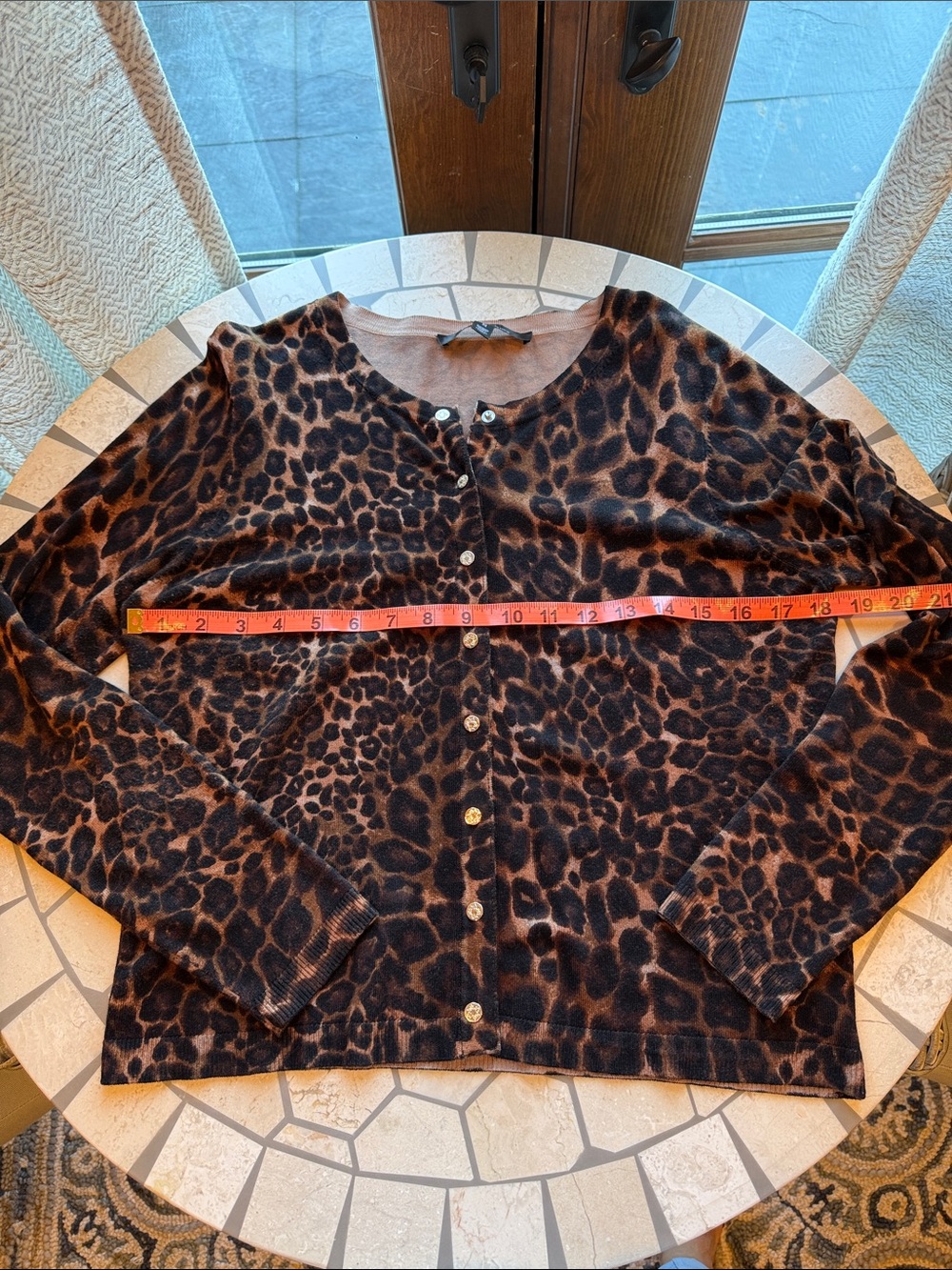 🖤🌟🤎 White House Black Market Leopard Print Cardigan - Picture 7 of 9
